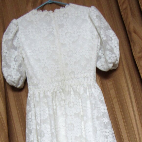 Rachel Parcell White Ruffle Short Sleeve Dress Size XXS,Lined - Picture 5 of 9